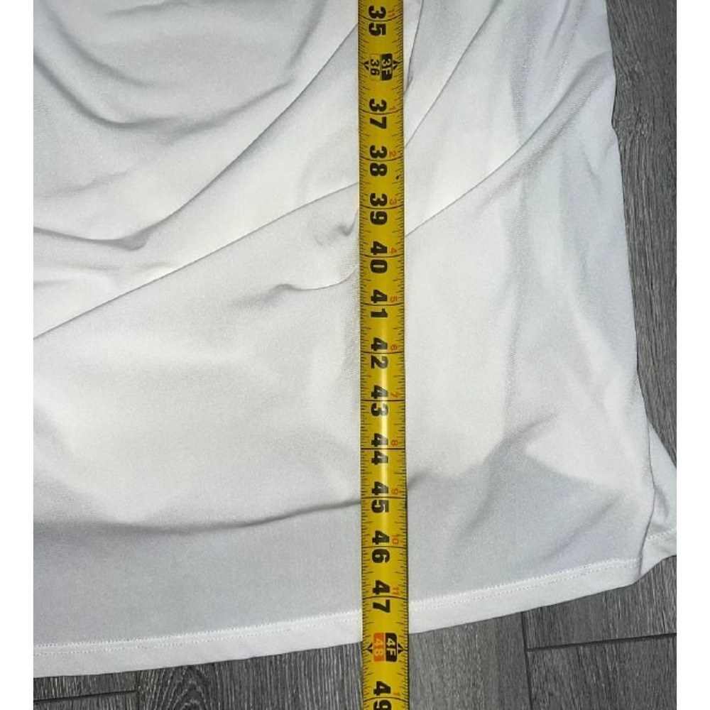Pull&Bear Women's White Long Strappy maxi preppy Y2K Dress XL A006582 - Picture 6 of 8